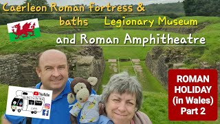 305 Caerleon Castle Roman Fortress and Baths Legionary Museum and Roman Amphitheatre Wales [upl. by Lolanthe]