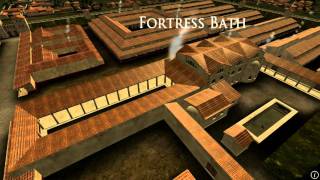 Animation of ancient Roman Fort in Caerleon Wales [upl. by Hacim]