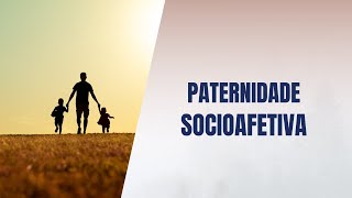 Paternidade socioafetiva [upl. by Clywd]