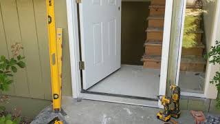 Jeld Wen Front Door Installation  Really crappy products and craftsmanship PART 1 [upl. by Av]