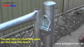 Gate Latch 2 way for round pipe and square [upl. by Hilaire]