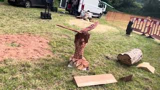 A fabulous range of wooden sculpture at Caerleon festival 2024 [upl. by Inat]