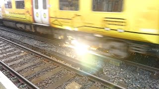 Merseyrail 507 009 making arcs at Birkdale station [upl. by Maretz]