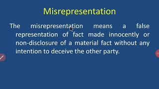 Misrepresentation [upl. by Inele]